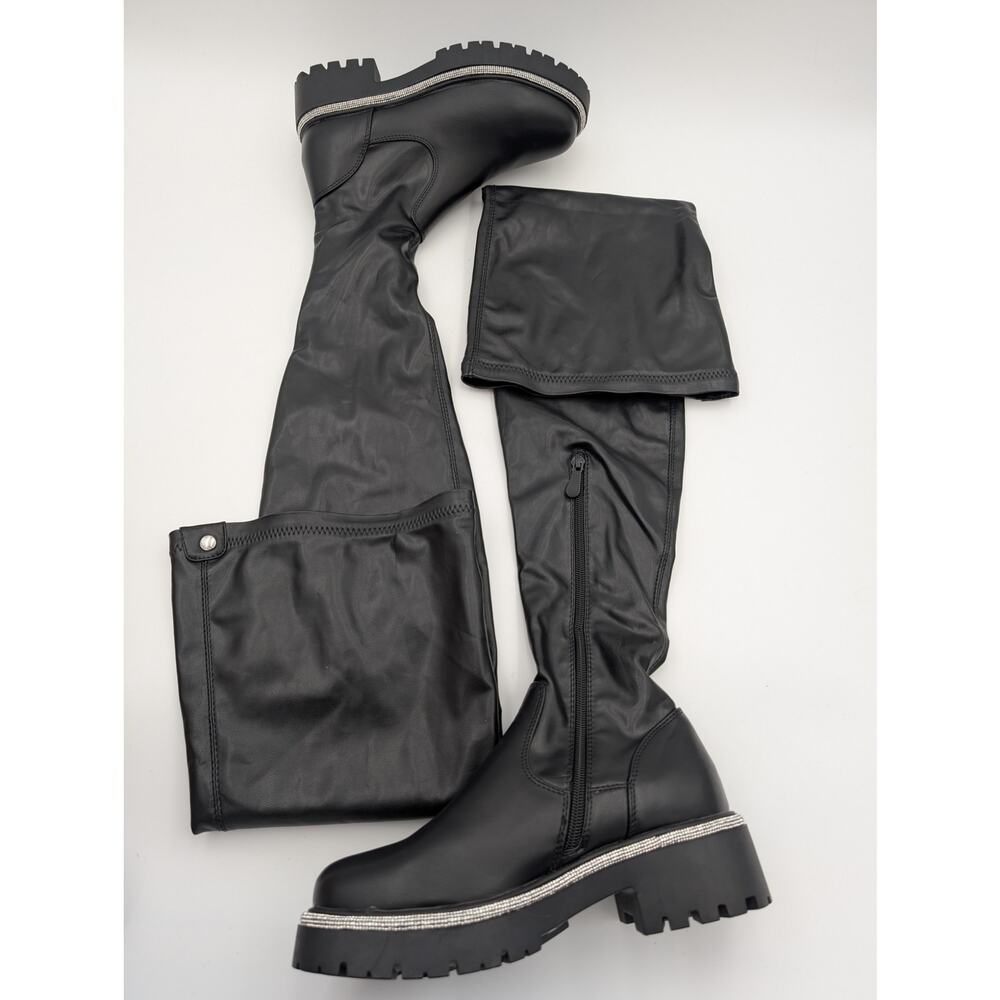 Azalea Wang New Rules Over The Knee Boot Diamante… - image 2